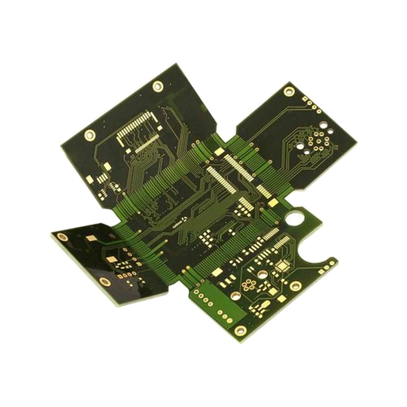 Rigid-flex board with gold finish